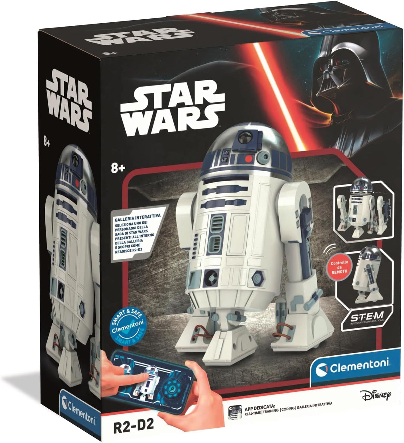 Robot STEM Star Wars R2-D2 à assembler avec 50 pièces, LED et application