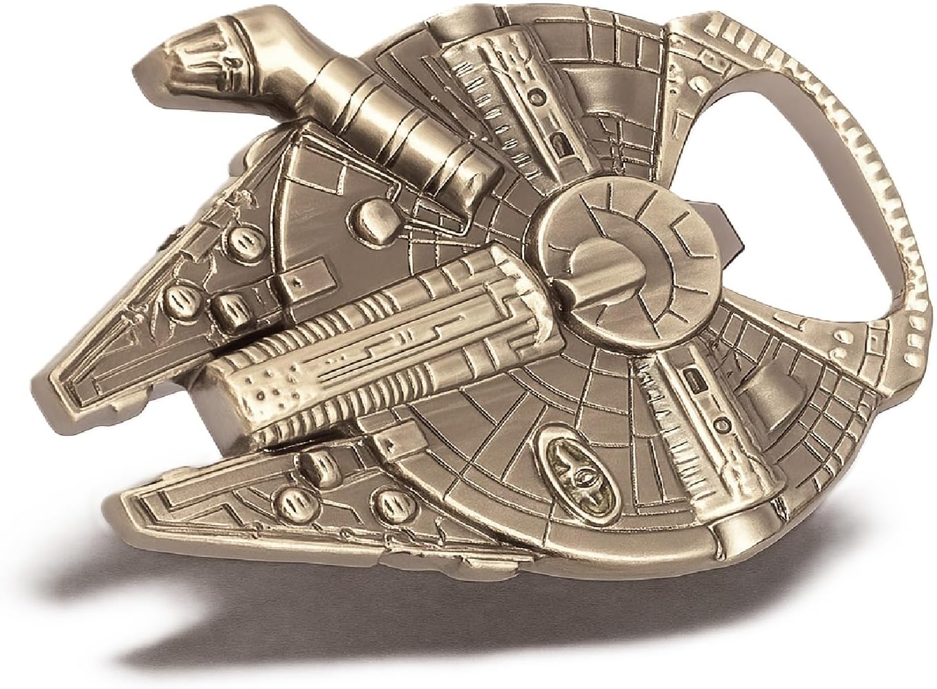 Décapsuleur Star Wars Han Solo en forme de Faucon Millenium, aspect acier inoxydable 60 x 48 mm