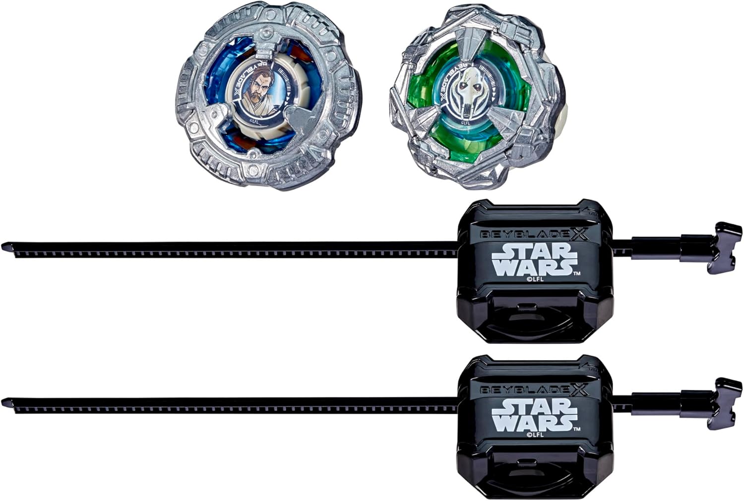 Pack Star Wars Beyblade X Obi-Wan Kenobi 4-60P vs General Grievous 3-80HN
