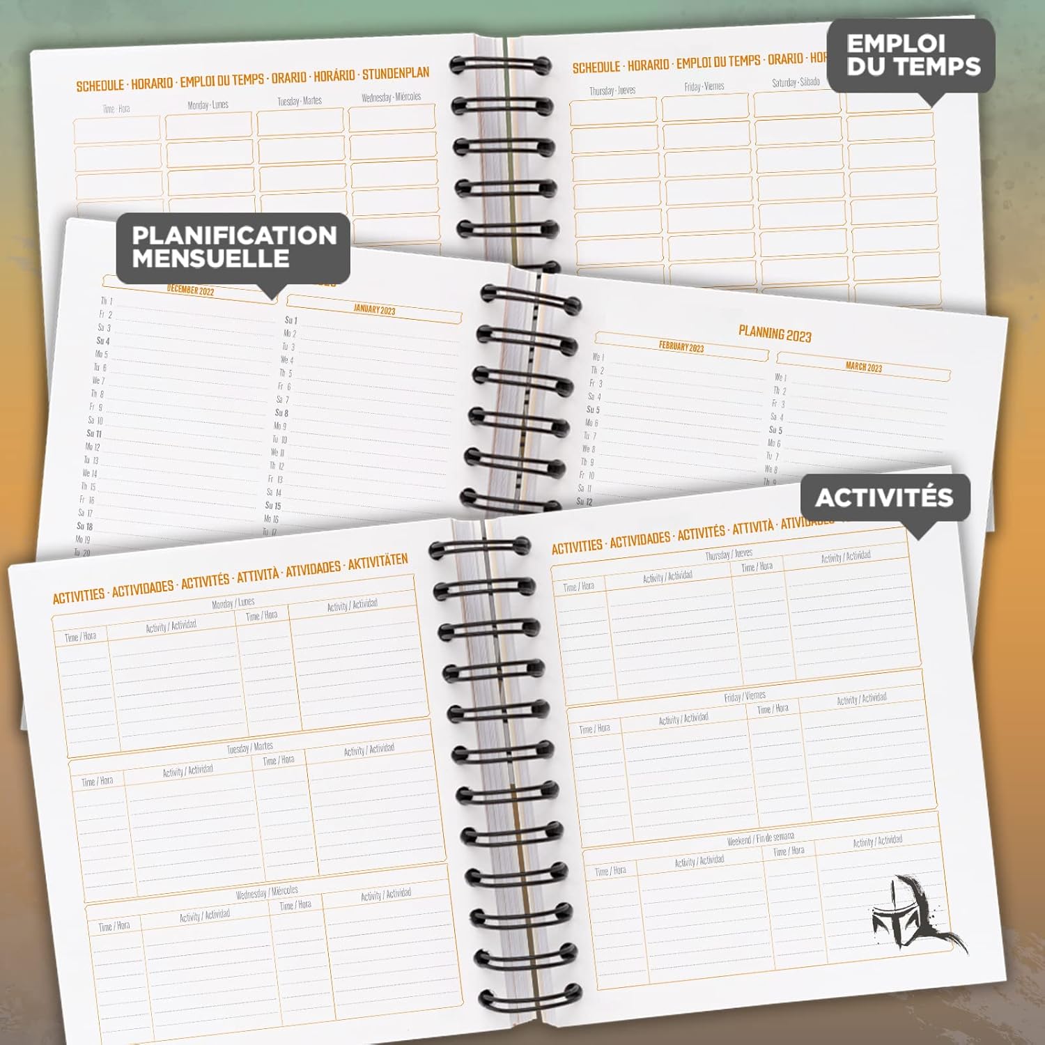 Agenda journalier Star Wars The Mandalorian 2022 2023 pour collège et lycée – Image 3