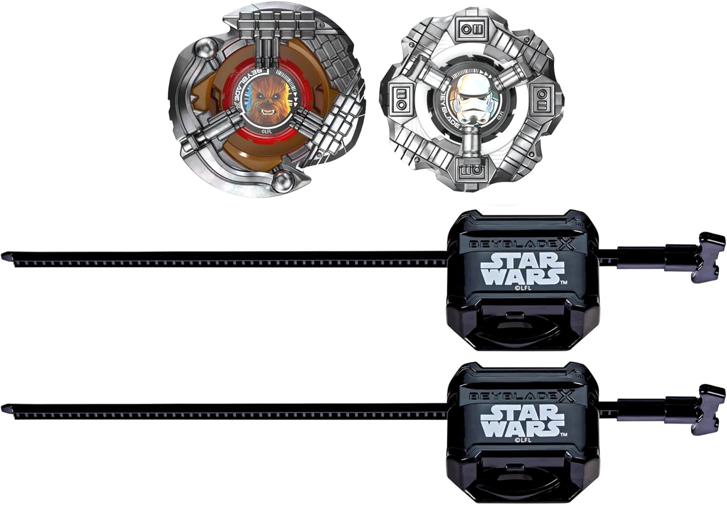 Star Wars x Beyblade X : duel Chewbacca 4-80LF contre Stormtrooper 5-70B – Image 2