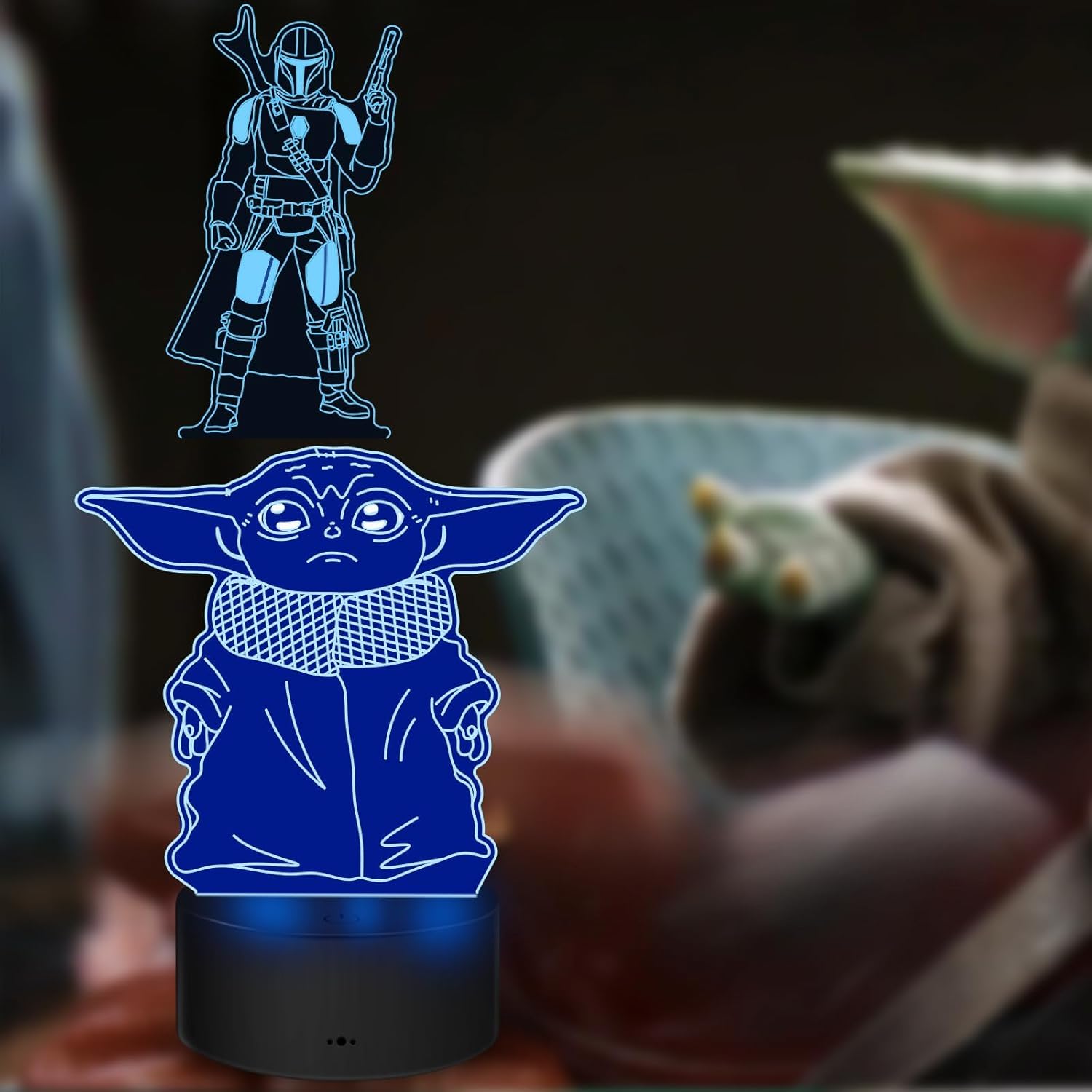 Veilleuse Star Wars illusion 3D avec 4 motifs et 7 couleurs – Image 4