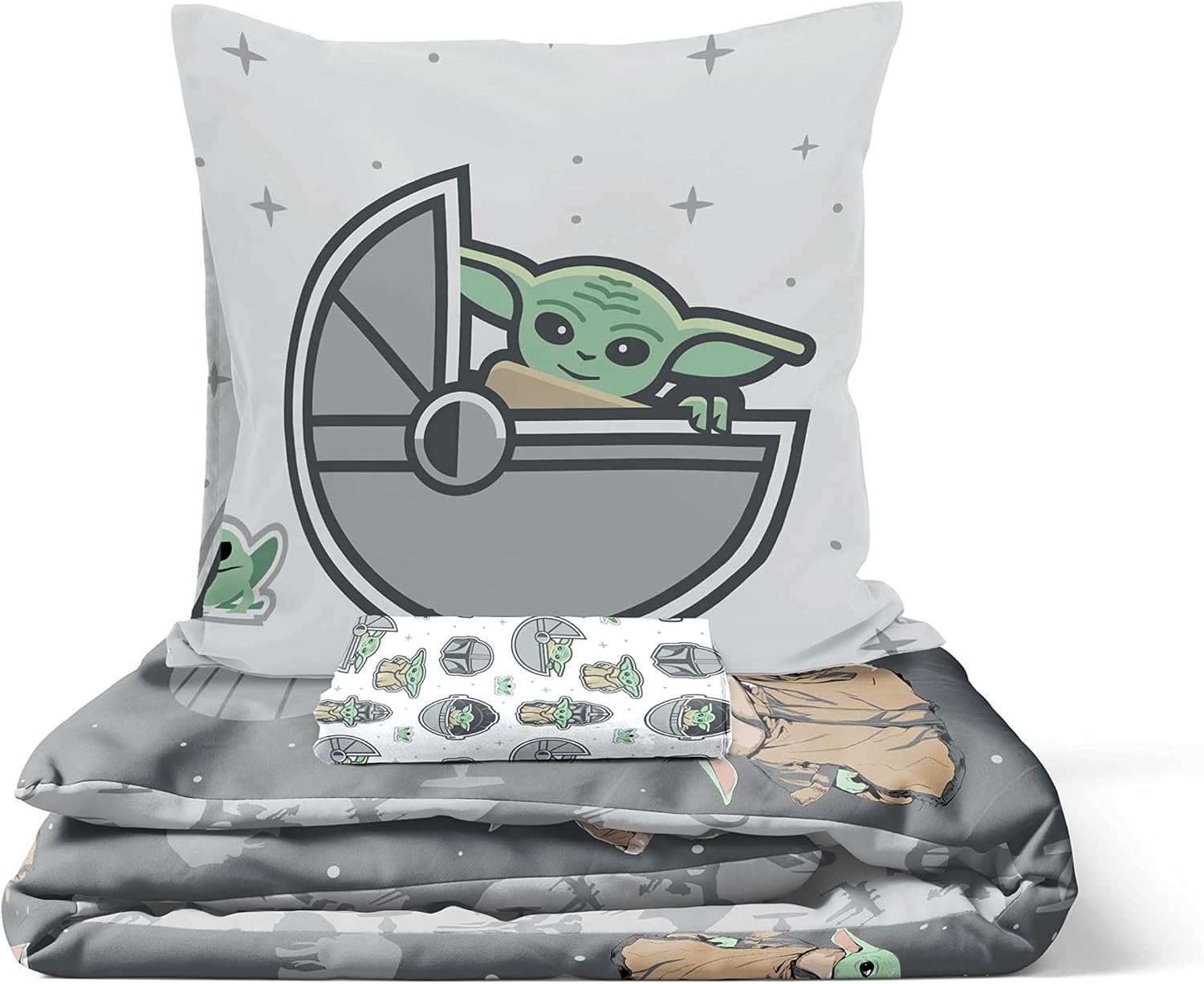Parure de lit enfant Star Wars Mandalorien en coton 140x200 – Image 6