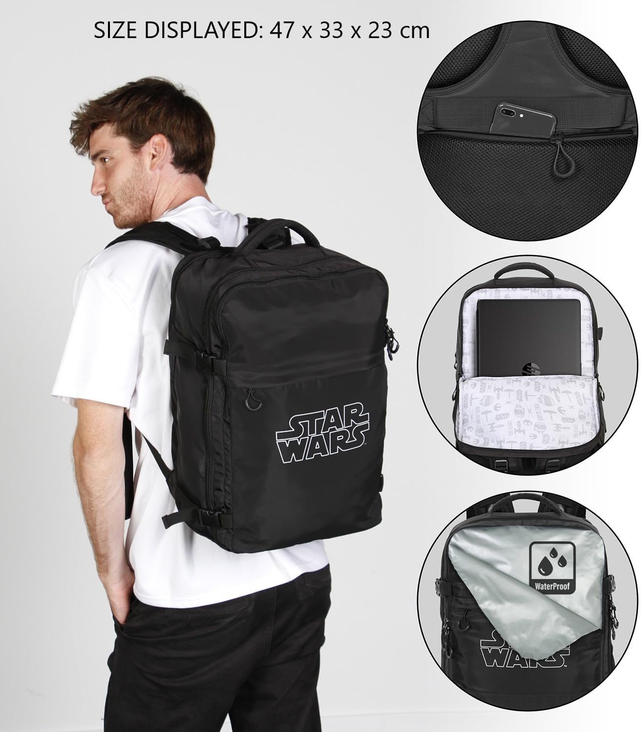 Sac à dos cabine Star Wars Mercury noir 40x20x25 cm, 20 L – Image 7