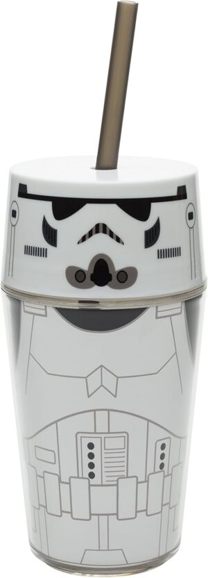 Gobelet isotherme Star Wars C-3PO avec couvercle à visser et paille