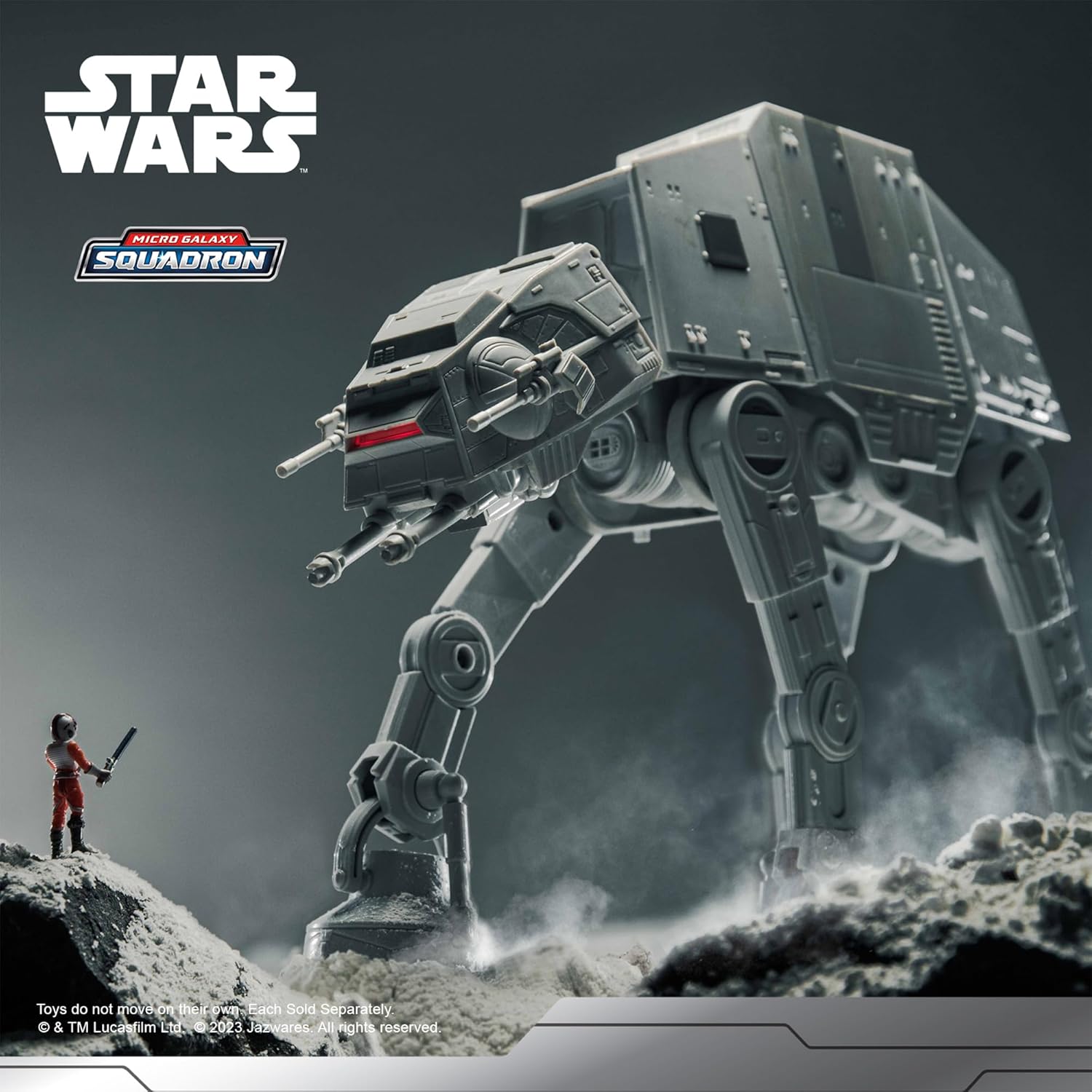 Star Wars AT-AT Walker Micro Galaxy Squadron 25 cm avec cinq micro figurines 3 cm – Image 2