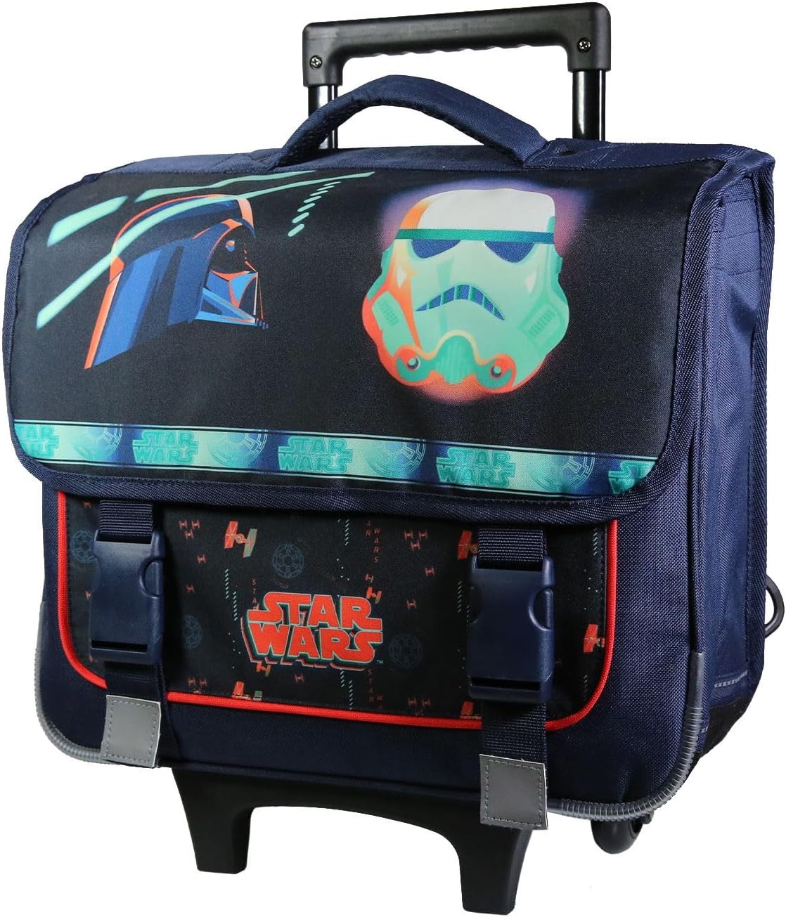 Cartable à roulettes Disney Star Wars bleu 38 cm Bagtrotter – Image 2