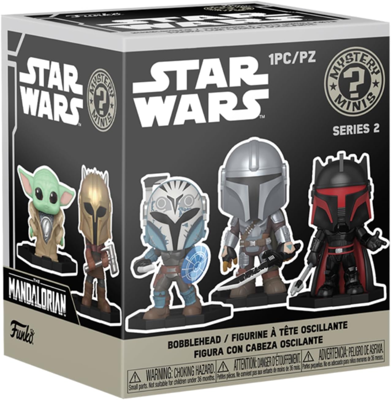 Funko Mystery Mini The Mandalorian, figurine en vinyle 9 cm aléatoire