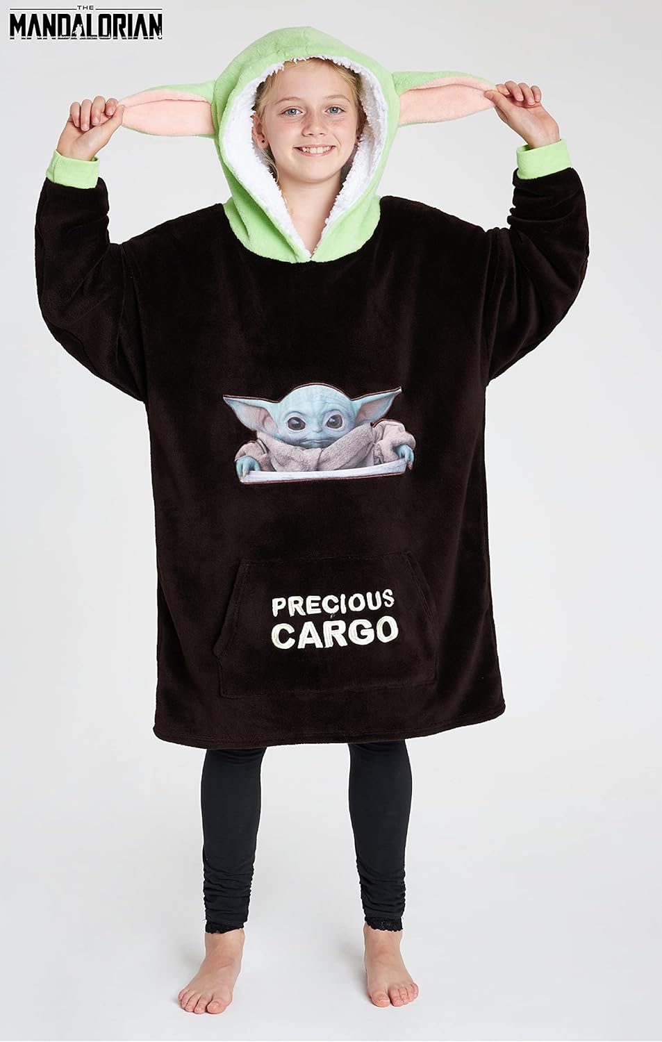 Sweat à capuche enfant Disney The Mandalorian en polaire, Baby Yoda – Image 3