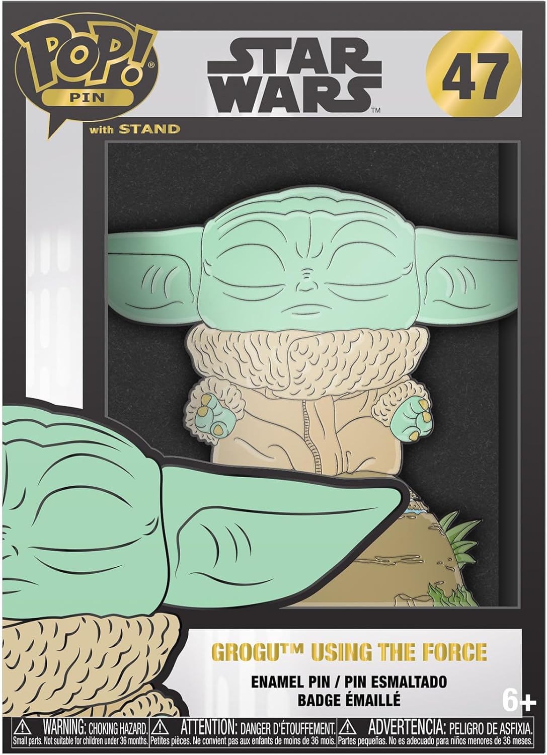 Pin en émail grand format Grogu The Child Star Wars, collection The Mandalorian – Image 3