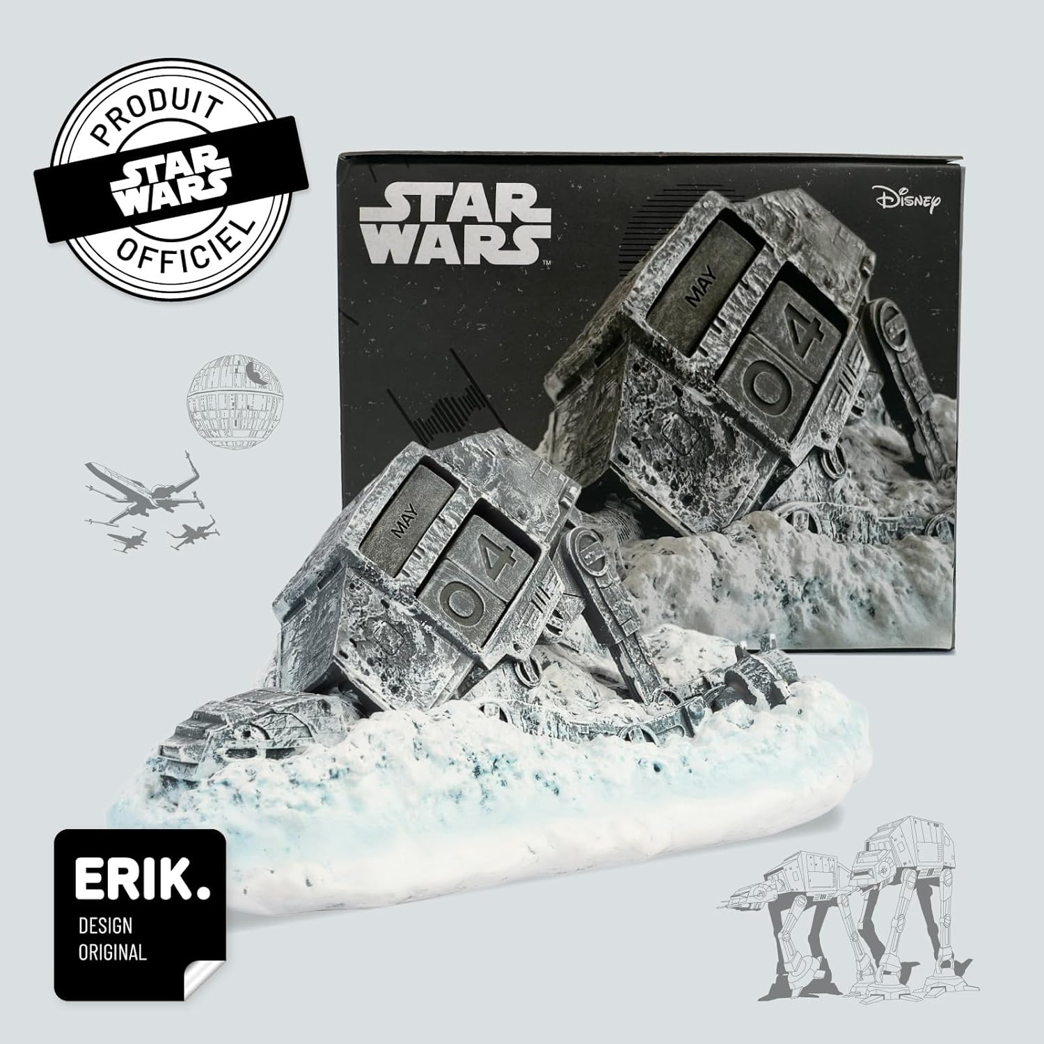 Calendrier perpétuel Star Wars AT-AT figurine 3D – Image 5