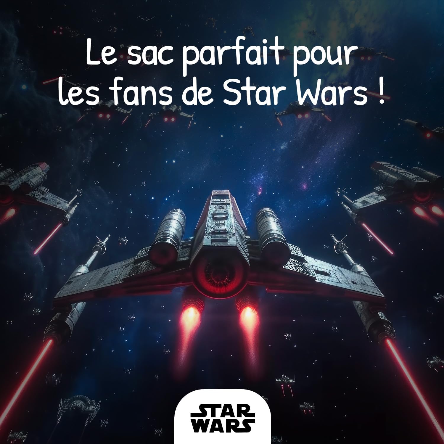 Cartable primaire Star Wars 38 noir et gris grand rangement – Image 8