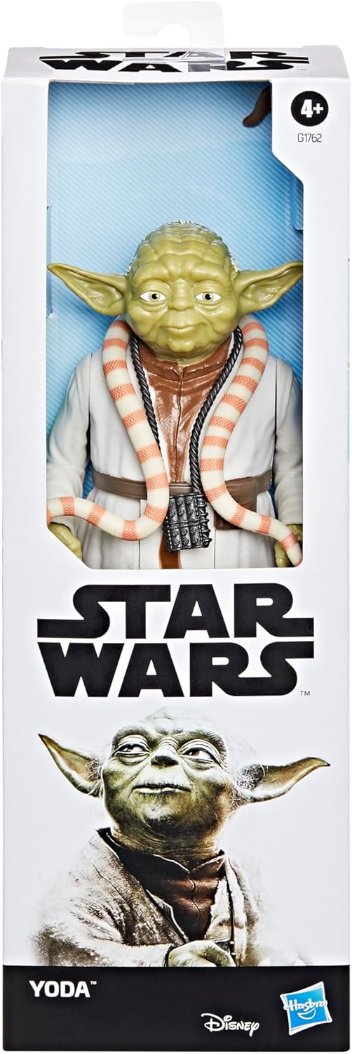 Star Wars Titan Hero Series : Yoda avec sabre laser vert et bâton, échelle 30 cm – Image 2