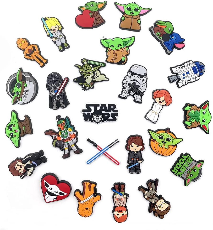 Pendentifs Star Wars en PVC pour sabots et sandales