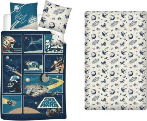 Parure de lit Star Wars Classic réversible 3 pièces 1 personne
