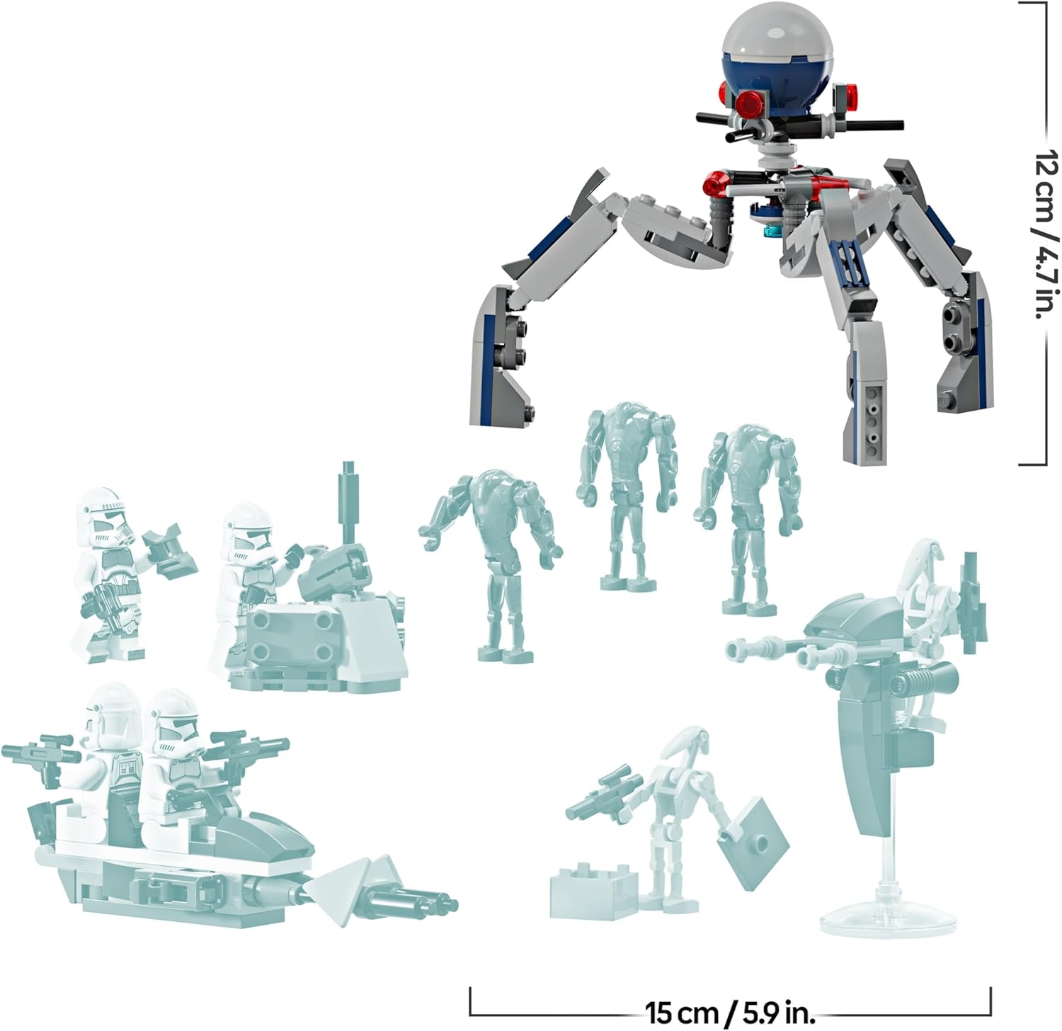 LEGO Star Wars 75372 Pack de Combat Clone Troopers et Droïdes de Combat – Image 8