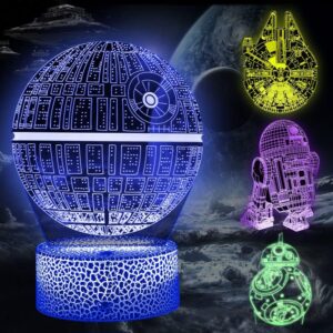 Lampe veilleuse Star Wars 3D à 16 couleurs avec télécommande