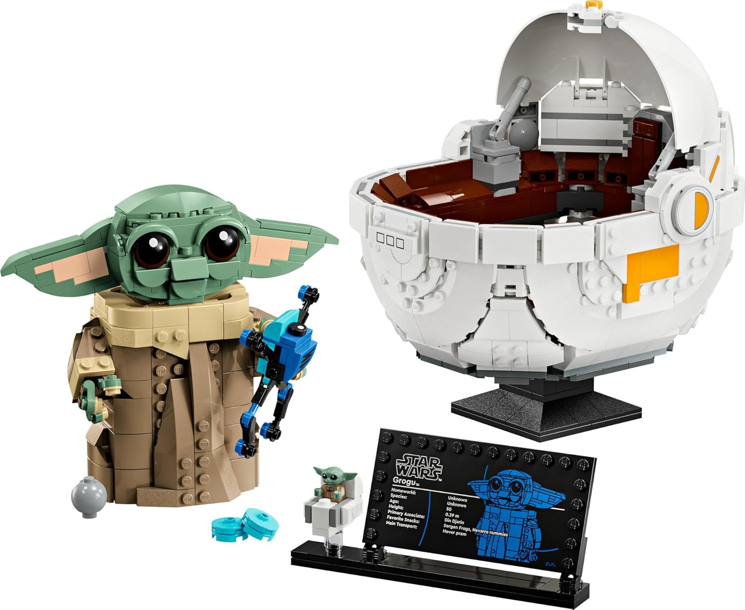 Grogu et son landau LEGO Star Wars : The Mandalorian 75403 – Image 4