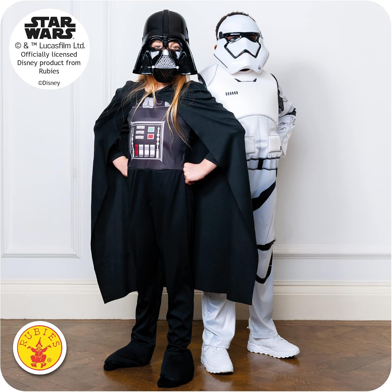 Costume Star Wars Dark Vador avec masque et cape, 7-8 ans – Image 4
