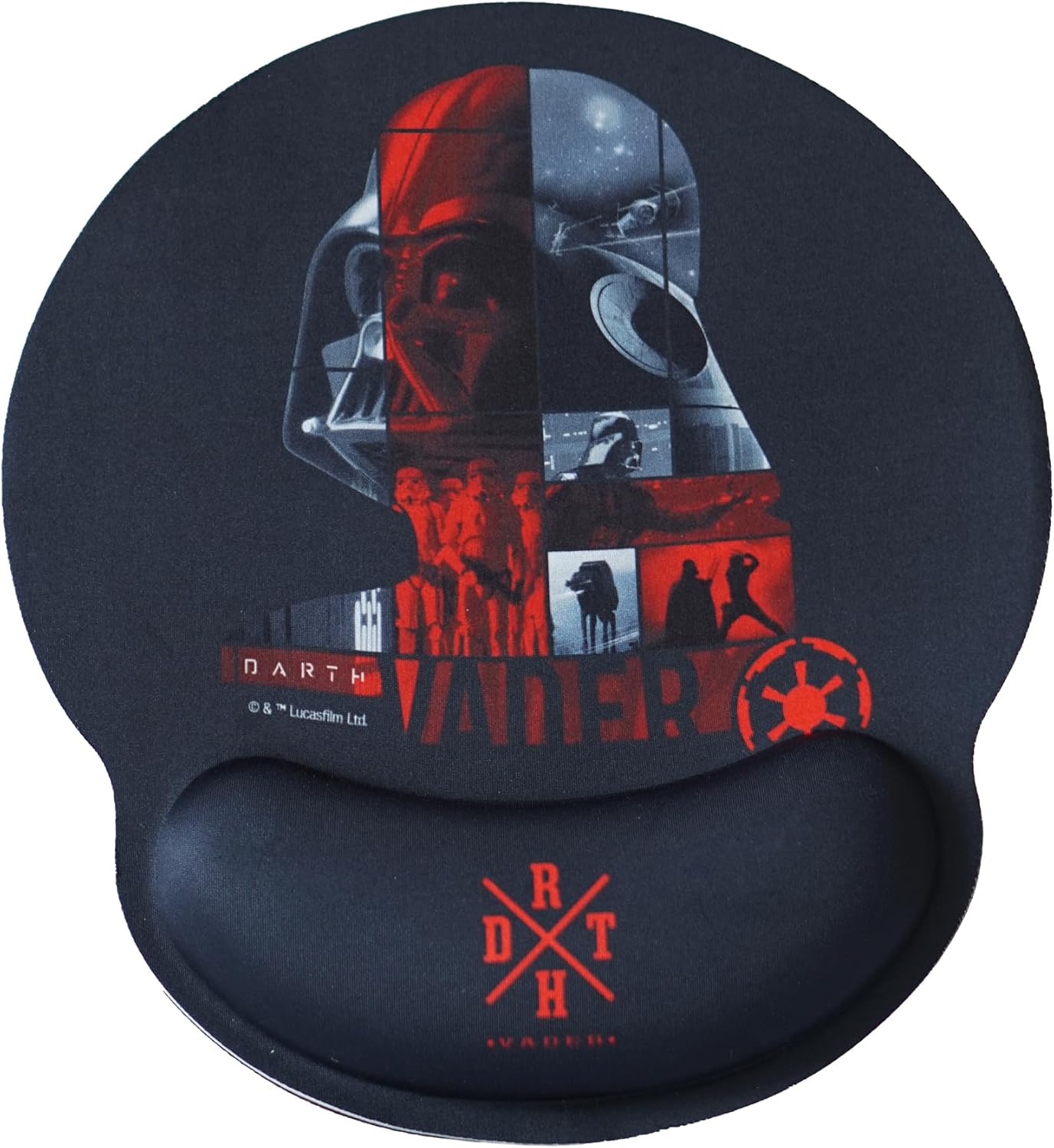Tapis de souris Disney Star Wars Darth Vader en gel avec repose-poignet