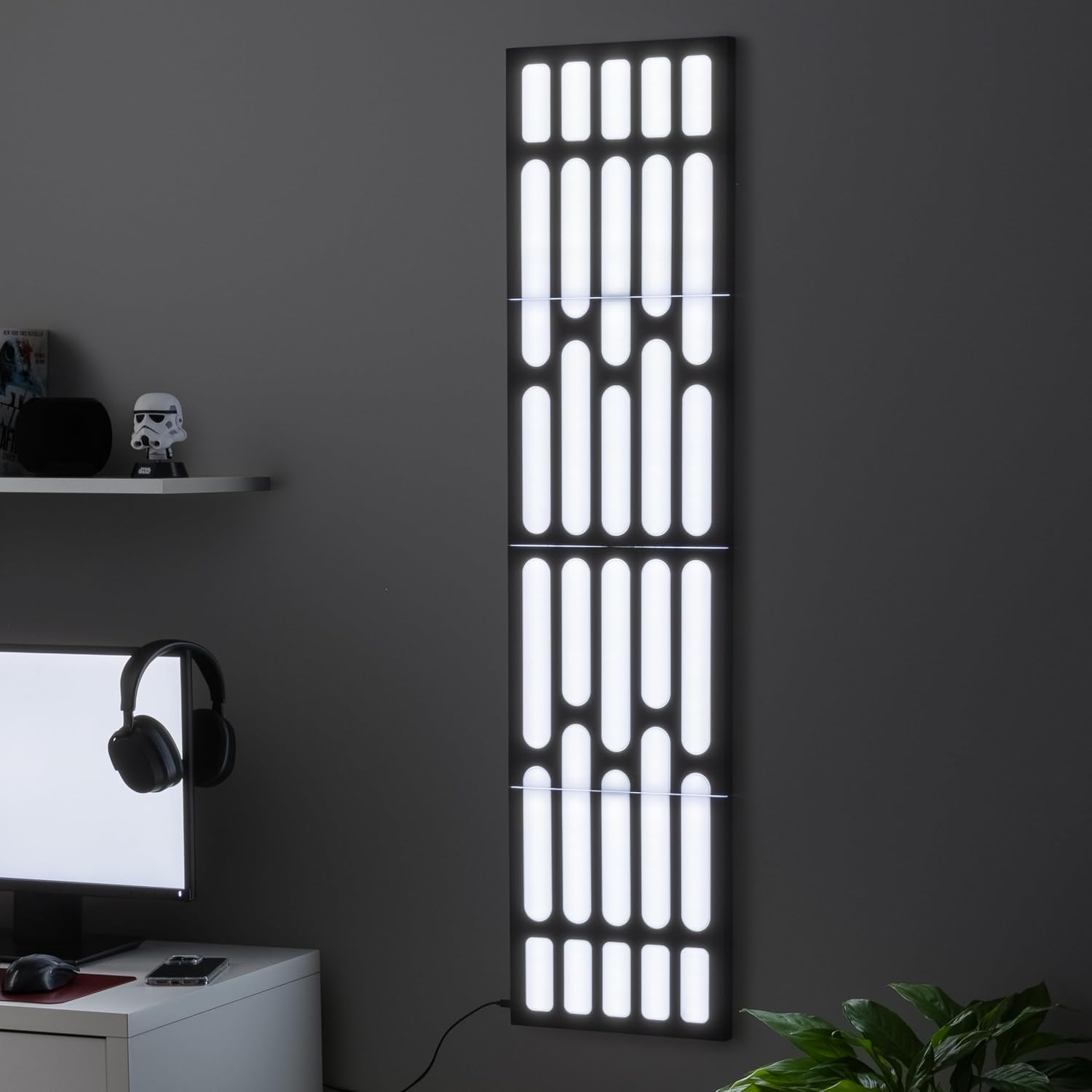 Applique murale Star Wars Étoile de la Mort LED réactive musicale 124 cm – Image 4