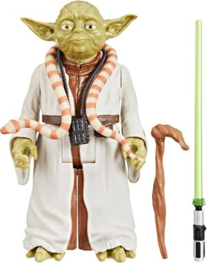 Star Wars Titan Hero Series : Yoda avec sabre laser vert et bâton, échelle 30 cm