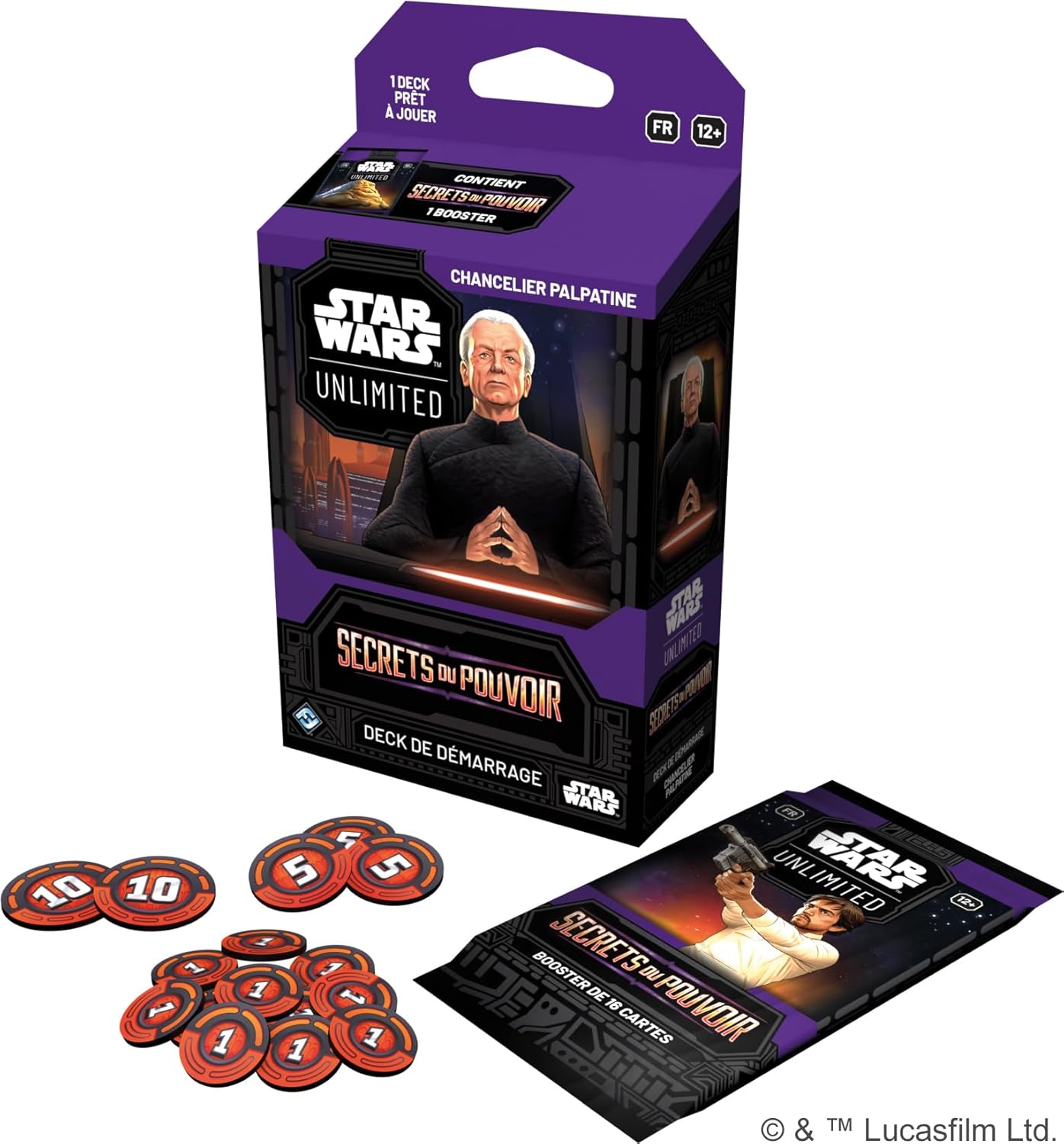 Star Wars Unlimited Secrets du Pouvoir, deck de démarrage Chancelier Palpatine version française – Image 3