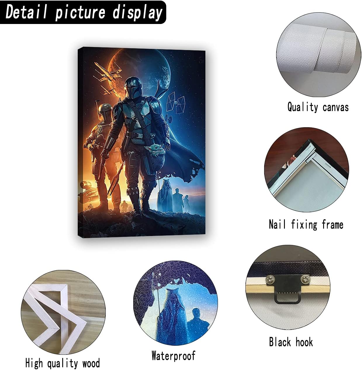 Affiche Star Wars Dark Vador sur toile encadrée 30,5 – Image 7