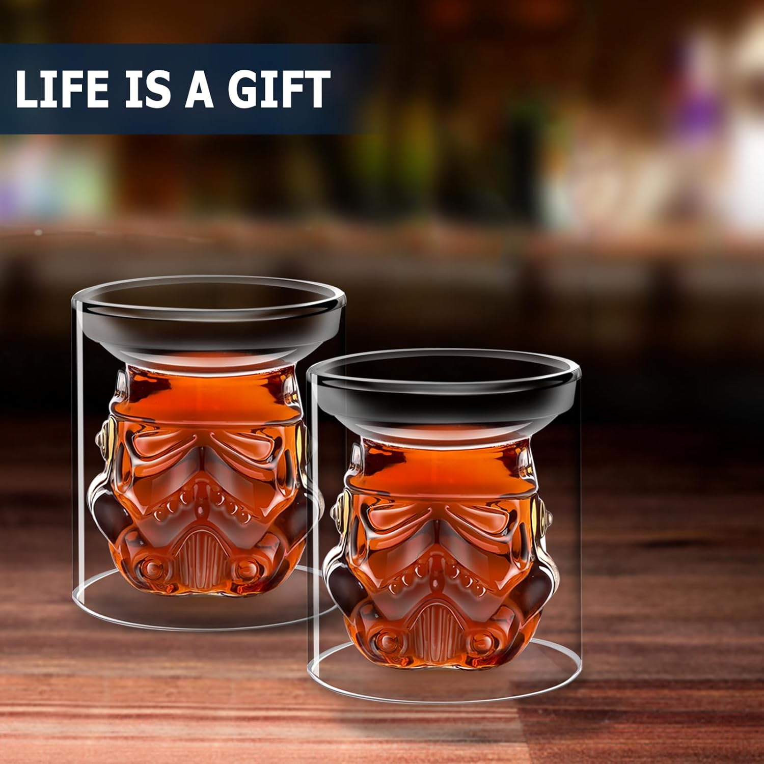 Verres à whisky Star Wars Stormtrooper double paroi, lot de 2 - 150 ml – Image 4