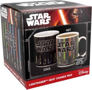 Mug Star Wars sabres laser à changement de couleur, emballage 2016