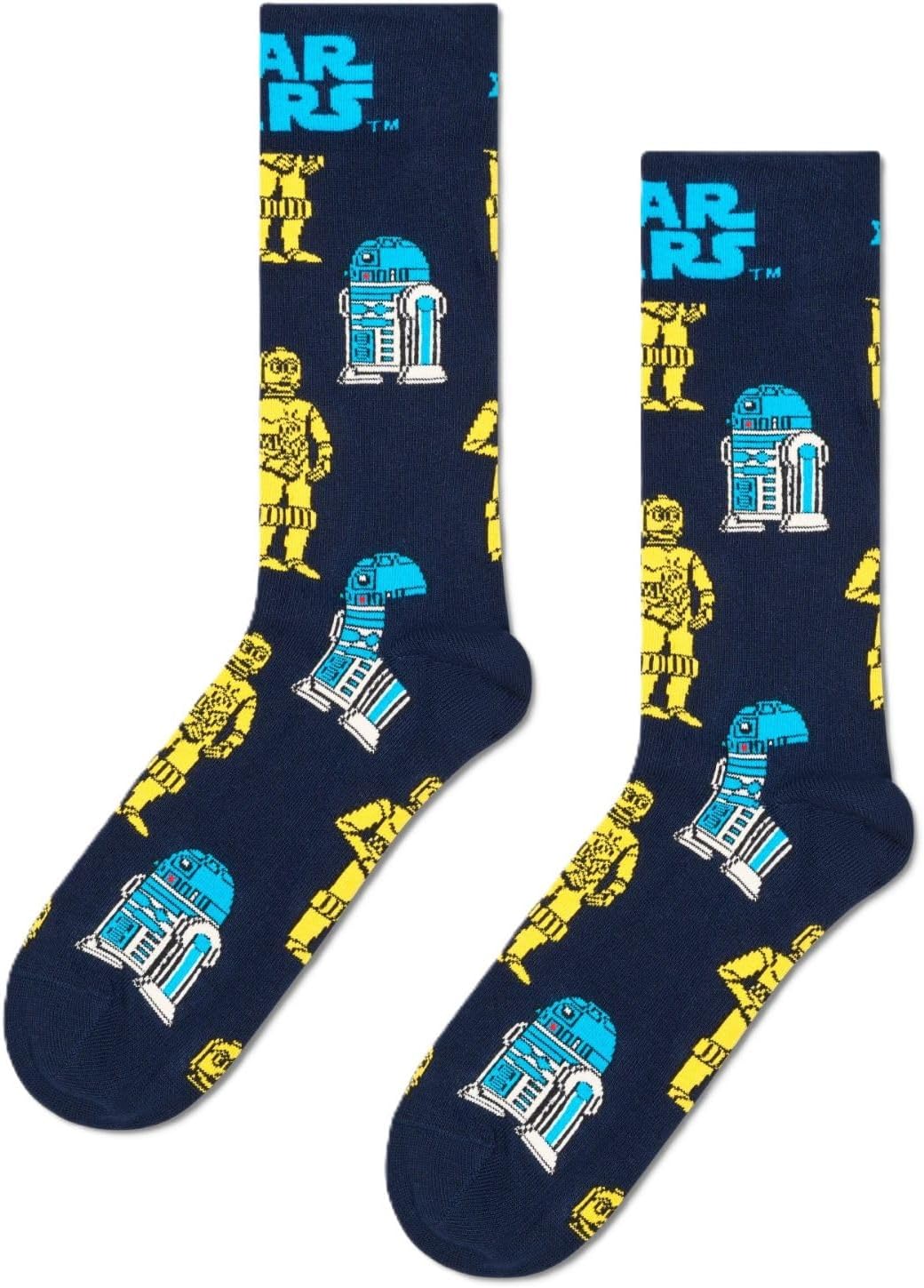 Chaussettes Star Wars en coton Happy Socks avec Dark Vador, Yoda, R2-D2 et Storm Trooper – Image 4