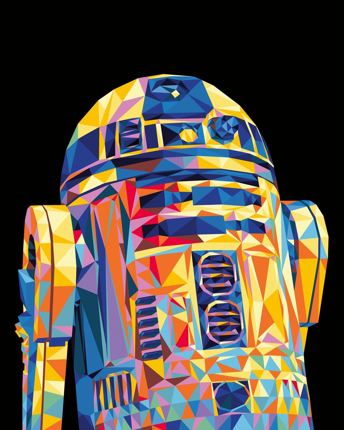 Peinture par numéros CreArt Star Wars R2D2 24 x 30 cm Ravensburger – Image 2