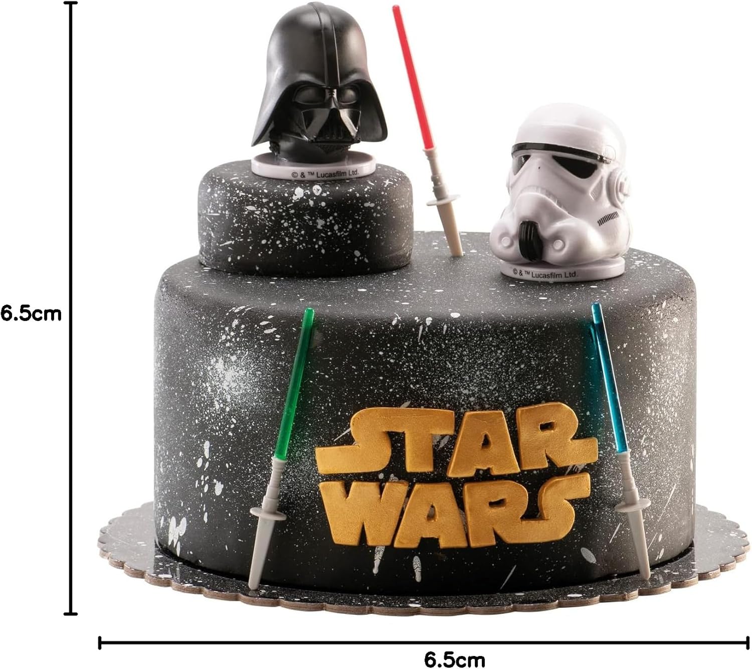 Figurine Dark Vador Star Wars pour décoration de gâteau en PVC 6,5 cm – Image 6
