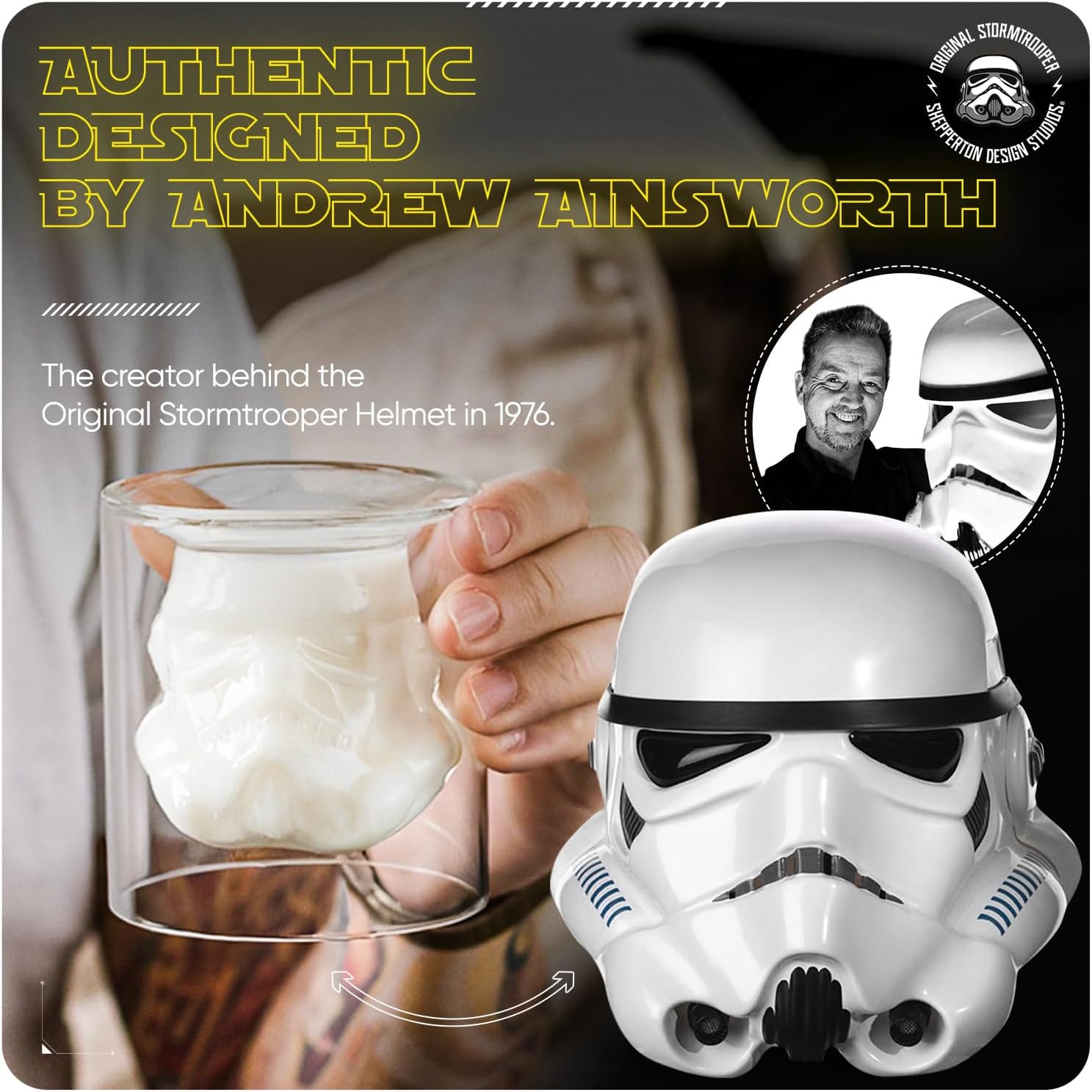 Verre Star Wars Stormtrooper inversé transparent, contenance 150 – Image 4