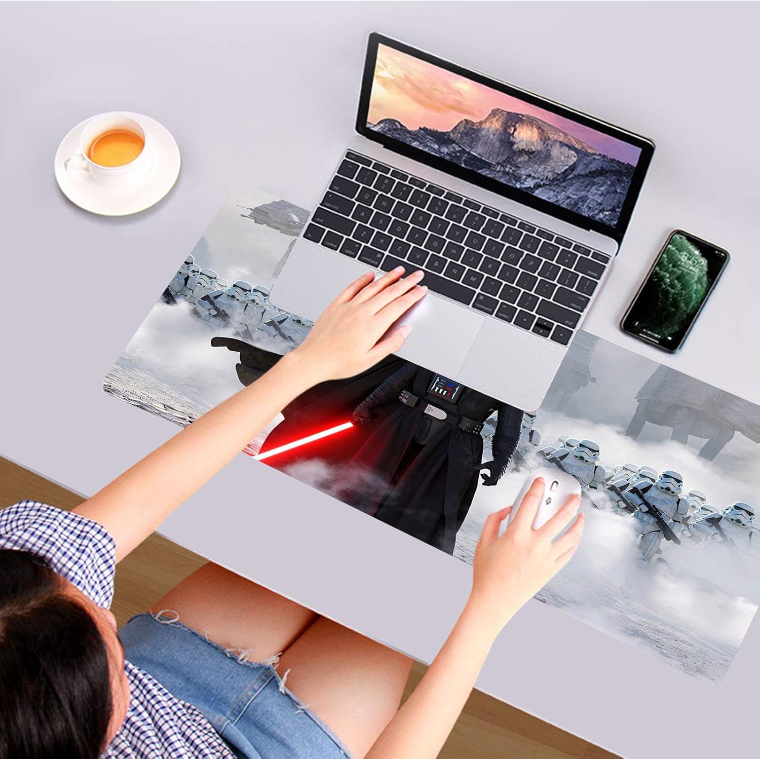 Tapis de souris Star Wars Dark Vador XXL à surface lisse – Image 2