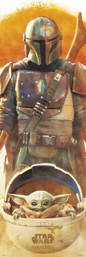 Poster de porte Star Wars The Mandalorian 53 x 158 cm