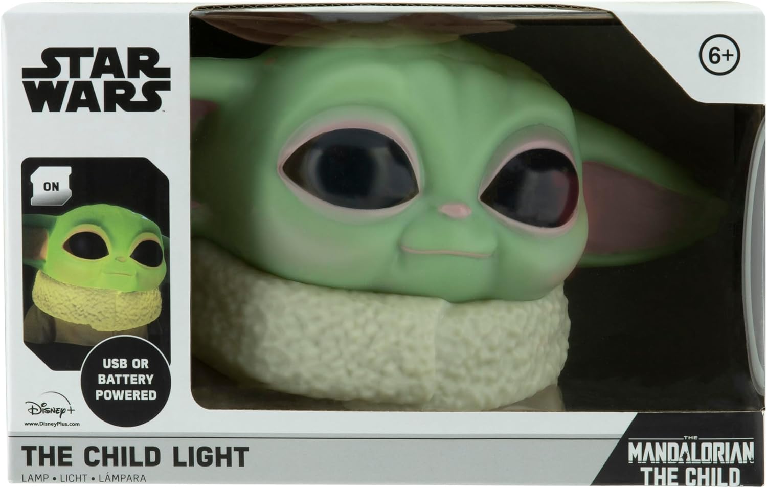 Lampe de bureau Grogu Star Wars, figurine lumineuse 3D 15 cm – Image 4