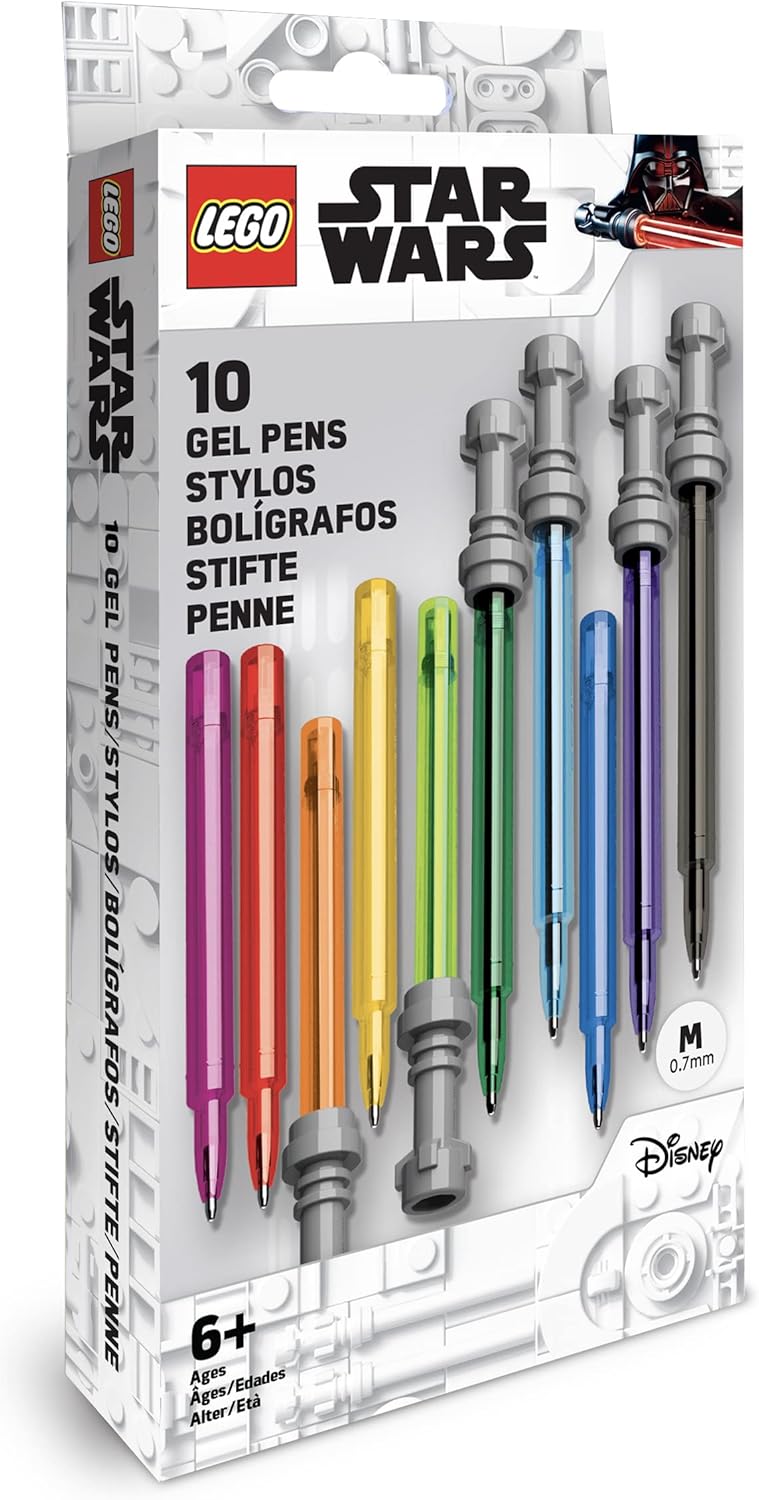 Stylos gel sabre laser LEGO Star Wars multicolores, lot de 10 – Image 8