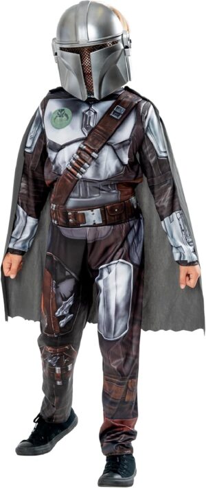 Déguisement enfant Star Wars The Mandalorian avec masque 1/2