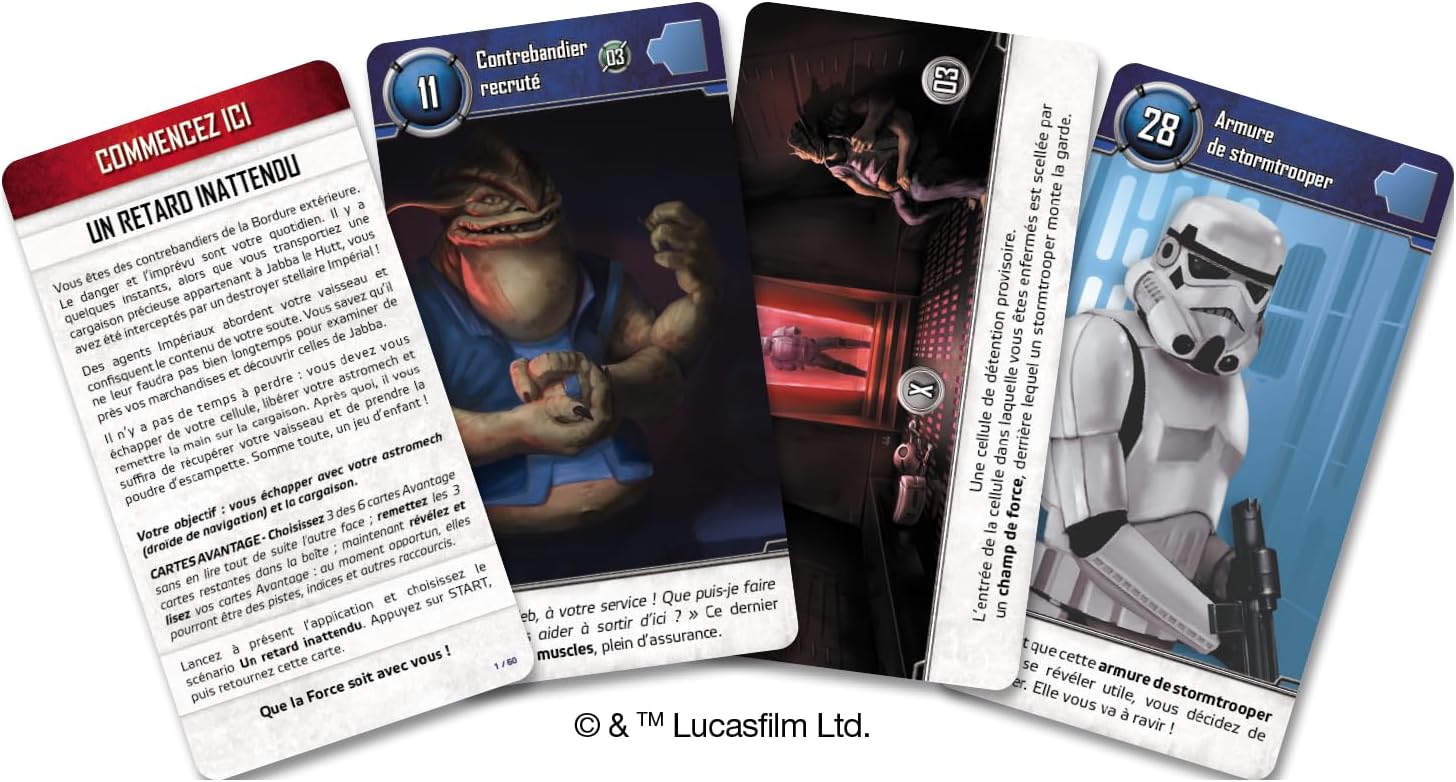 Unlock! Star Wars, jeu de cartes coopératif avec application, 1 à 6 joueurs dès 10 ans – Image 8