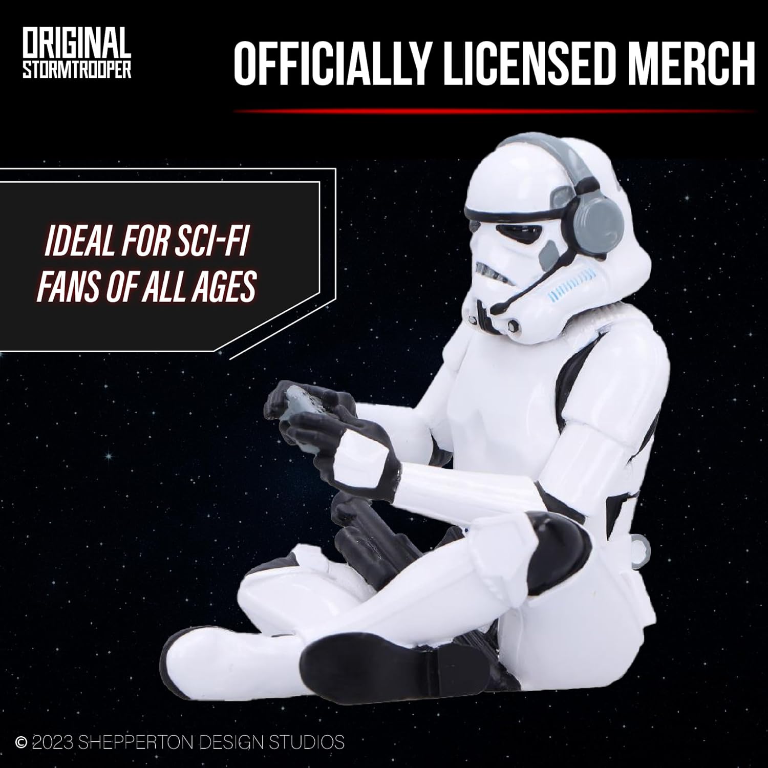 Figurine Star Wars Stormtrooper Game On! assis, manette en main – Image 6