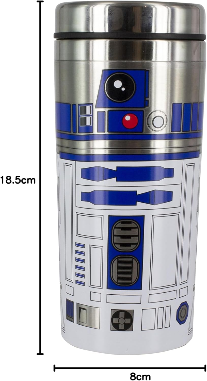 Mug de voyage Star Wars R2-D2 en acier inoxydable 450 ml – Image 5