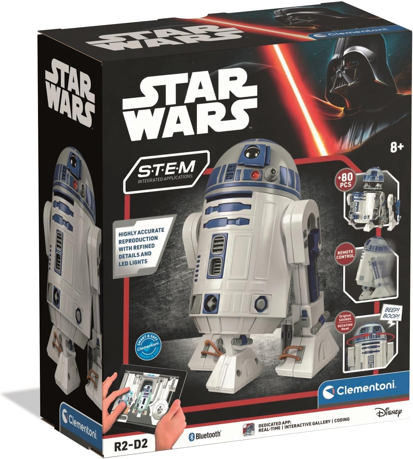 Robot R2-D2 Star Wars à construire avec LED, sons et appli de codage