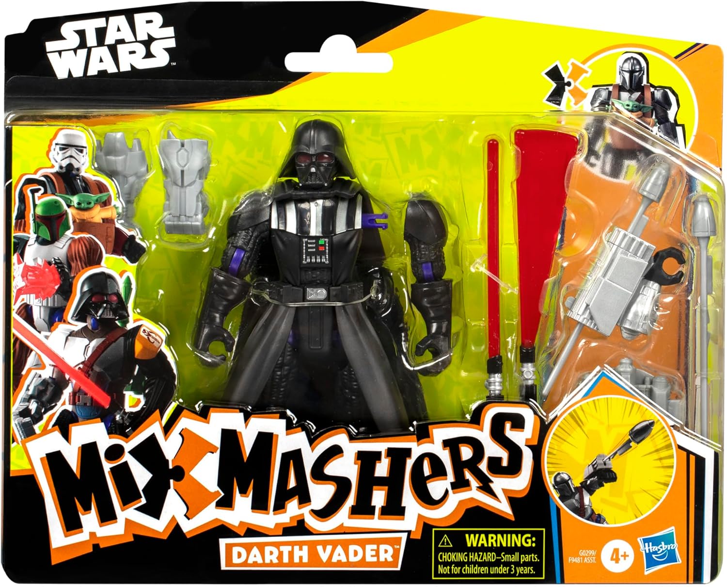 Figurine personnalisable Dark Vador Star Wars MixMashers Deluxe avec 4 pièces – Image 2
