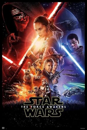 Poster Star Wars VII avec affiche de film