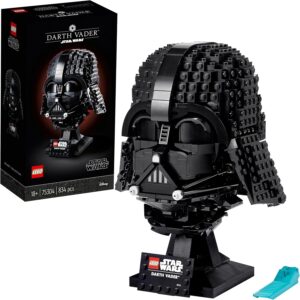 Casque Dark Vador LEGO Star Wars en briques avec support 75304