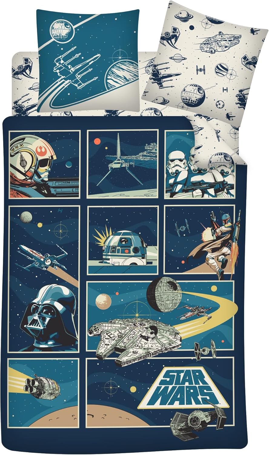Parure de lit Star Wars Classic réversible 3 pièces 1 personne – Image 2