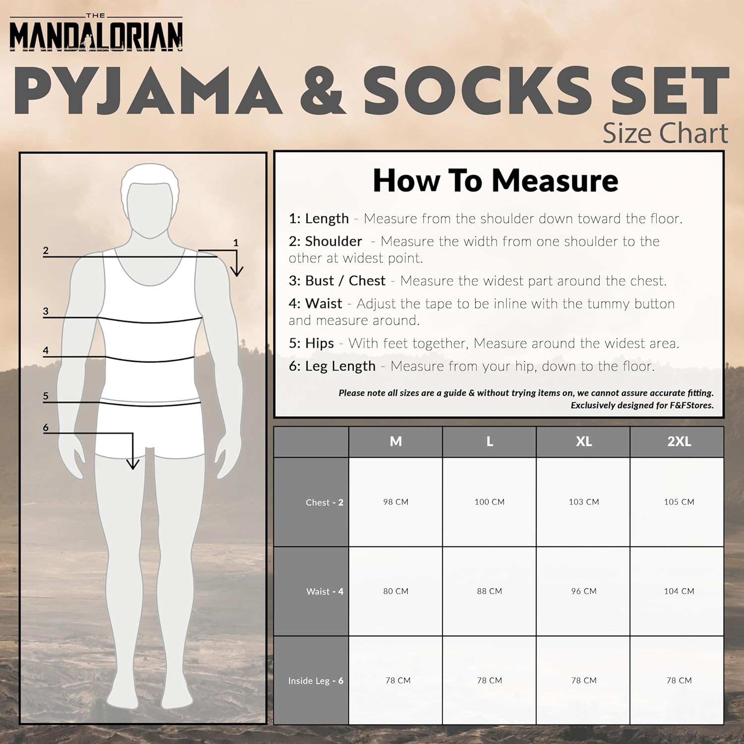 Pyjama homme polaire Disney The Mandalorian avec chaussettes – Image 6