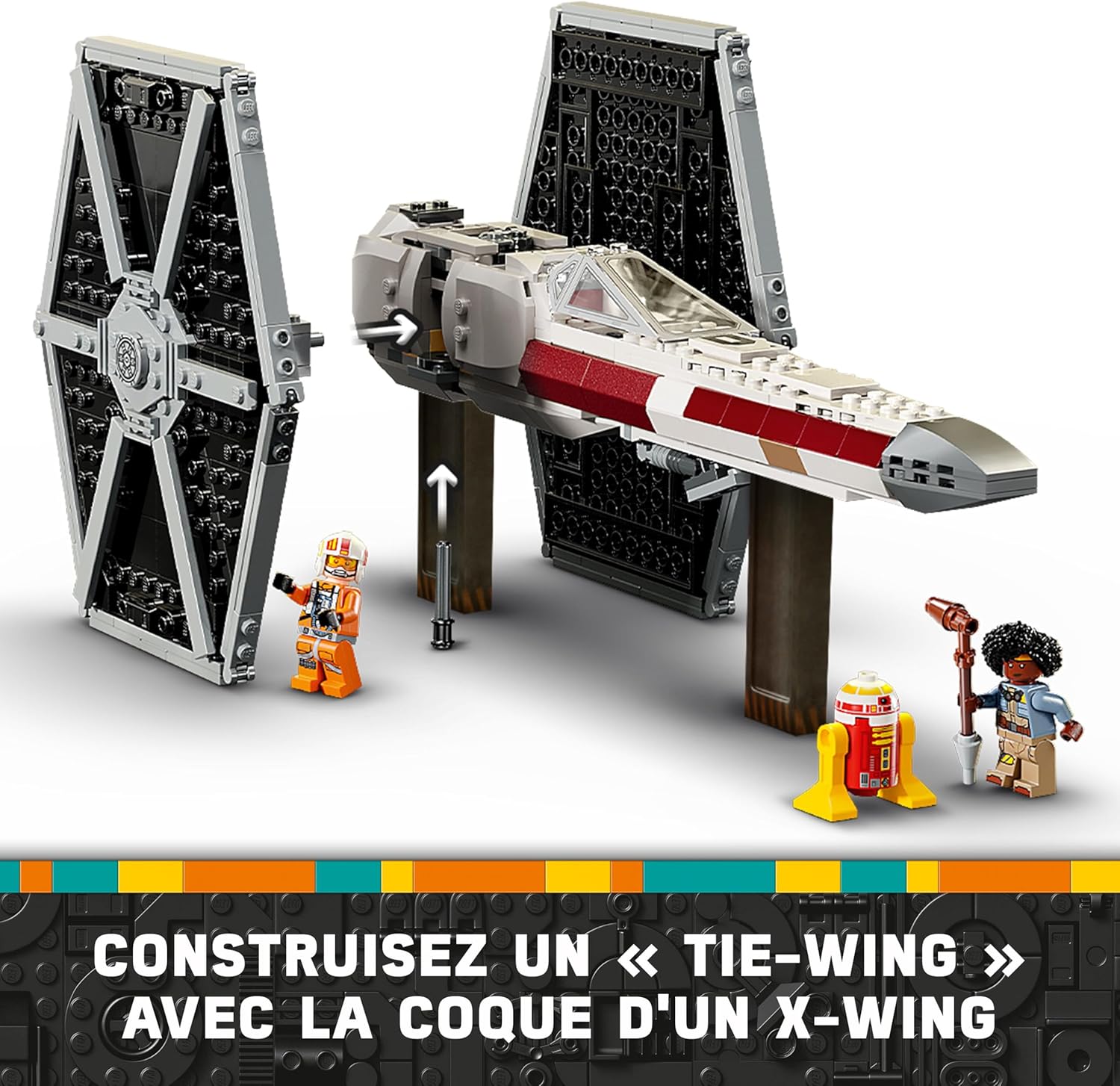 LEGO Star Wars 75393, 2 vaisseaux à combiner avec 4 minifigurines – Image 4