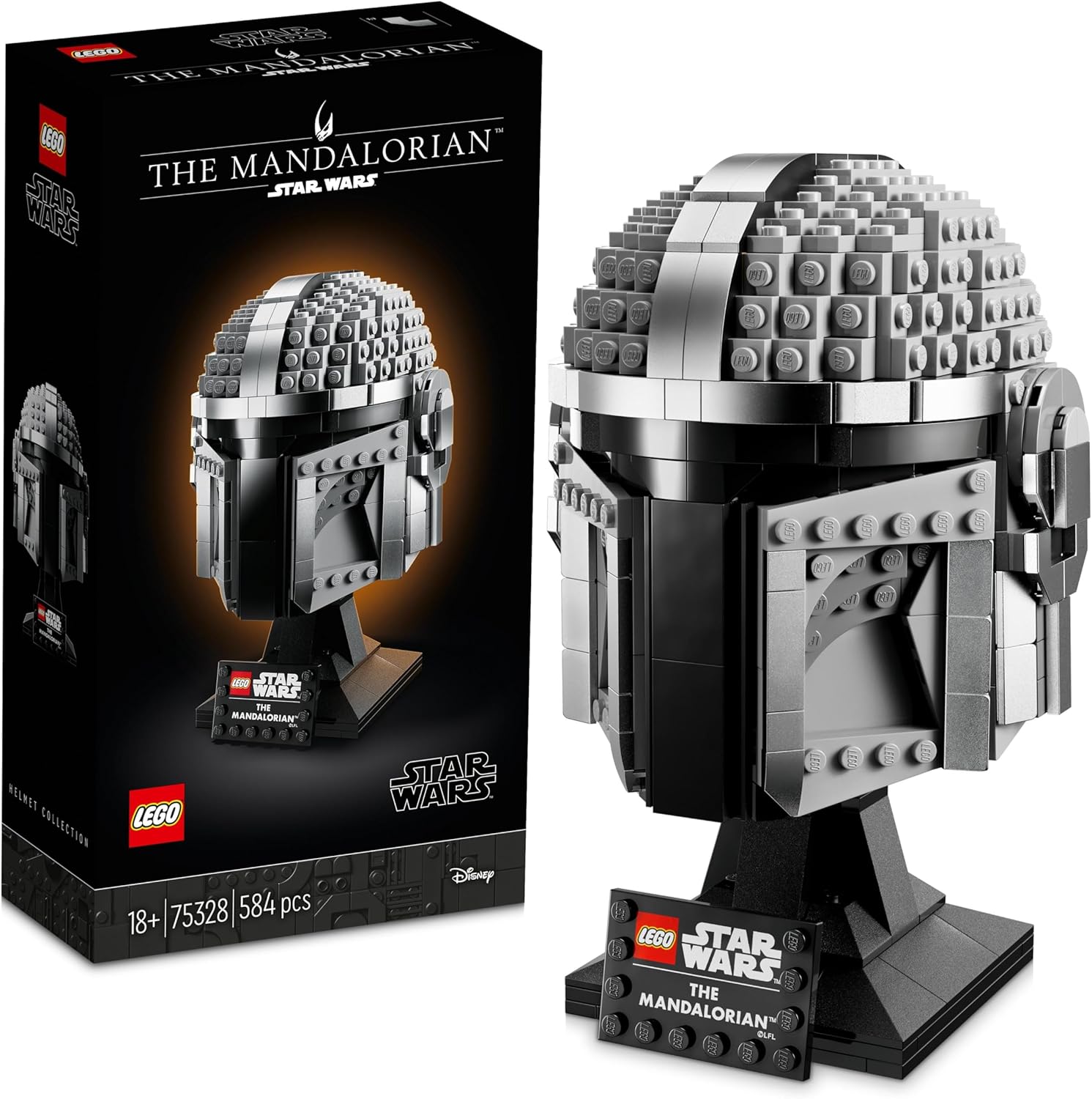 LEGO Star Wars Casque du Mandalorien à construire 75328